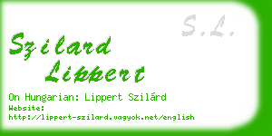 szilard lippert business card
